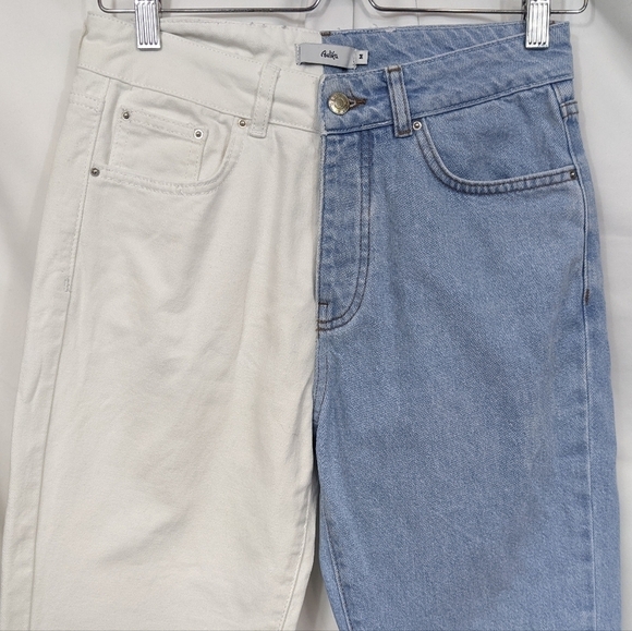 Adika Two Tone Mom Jeans Sz M - Picture 3 of 12